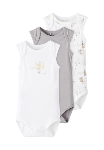 NAME IT Tutina / body per bambino  arancione / greige / bianco / beige