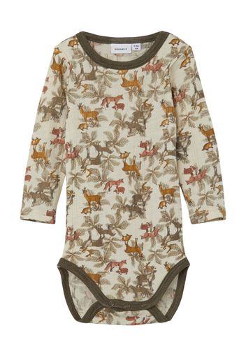 NAME IT Tutina / body per bambino 'WANG'  beige / colori misti