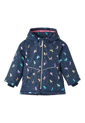 NAME IT Giacca di mezza stagione 'Unicorn'  navy / blu chiaro / lilla chiaro / giallo chiaro