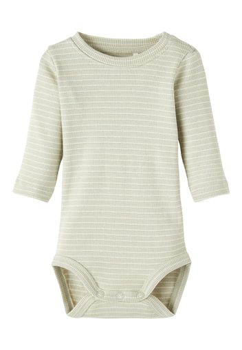 NAME IT Tutina / body per bambino 'Lynda'  verde pastello / bianco