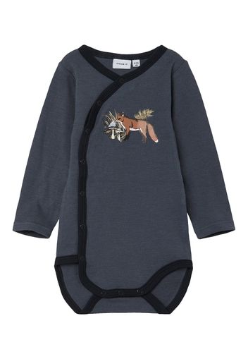 NAME IT Tutina / body per bambino  marrone / grigio / nero