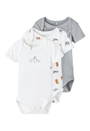 NAME IT Tutina / body per bambino  mandarino / nero / bianco