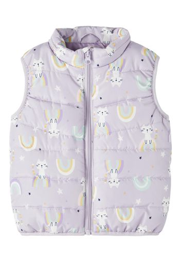 NAME IT Gilet 'MYLANE'  acqua / senape / orchidea / bianco