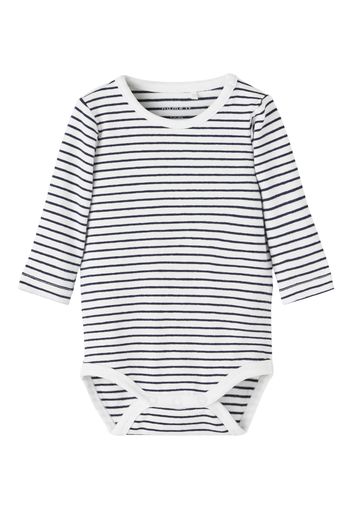 NAME IT Tutina / body per bambino 'DUNO'  navy / bianco