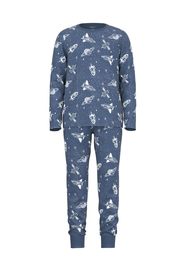 NAME IT Pigiama 'SARGASSO SEA'  blu scuro / bianco