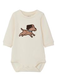 NAME IT Tutina / body per bambino 'SUNE'  crema / blu cielo / castano / marrone chiaro