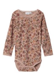 NAME IT Tutina / body per bambino 'Wang'  blu cielo / marrone chiaro / rosé / rosso sangue