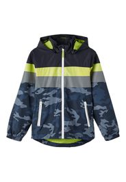 NAME IT Giacca di mezza stagione 'Maine'  navy / zappiro / giallo neon / grigio