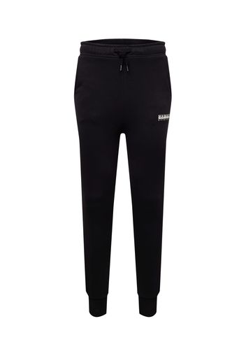 NAPAPIJRI Pantaloni 'M-BOX'  nero / bianco