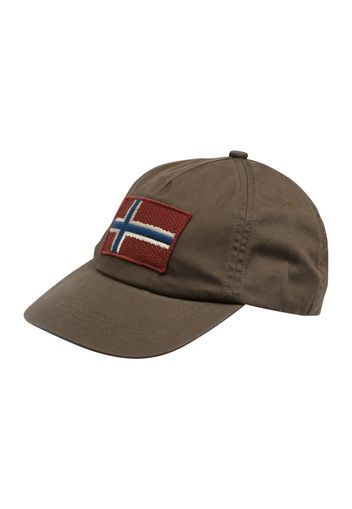 NAPAPIJRI Cappello da baseball 'Fontan'  oliva / rosso carminio / beige / navy