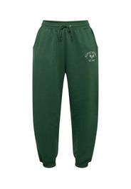 Nasty Gal Plus Pantaloni  verde scuro / bianco