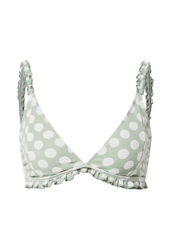 Nasty Gal Top per bikini  verde pastello / bianco