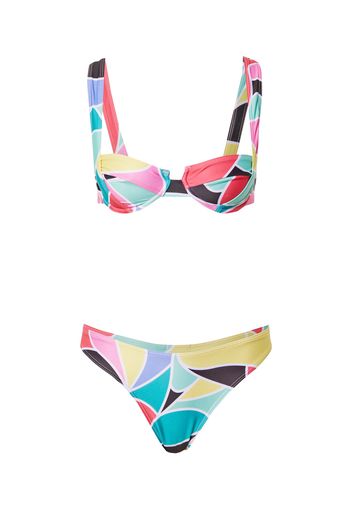 Nasty Gal Bikini  blu ciano / rosa / giallo chiaro / nero