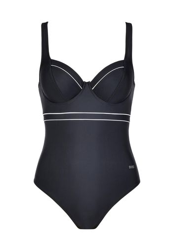 NATURANA Costume intero sportivo  nero / bianco