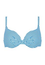 NATURANA Top per bikini  blu / bianco