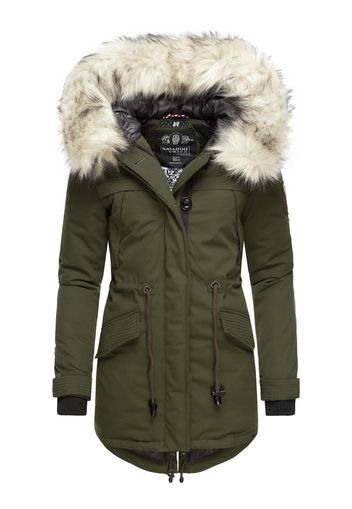 NAVAHOO Cappotto invernale  verde / crema / navy