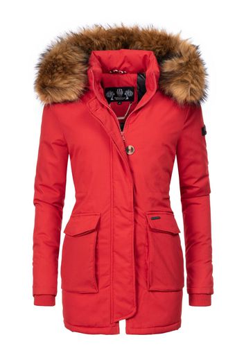 NAVAHOO Cappotto invernale 'Schneeengel'  marrone / rosso neon