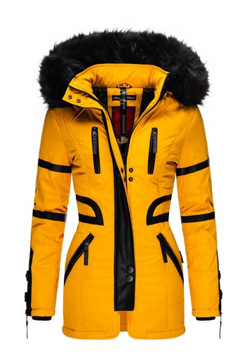 NAVAHOO Cappotto invernale 'Moon'  giallo / nero