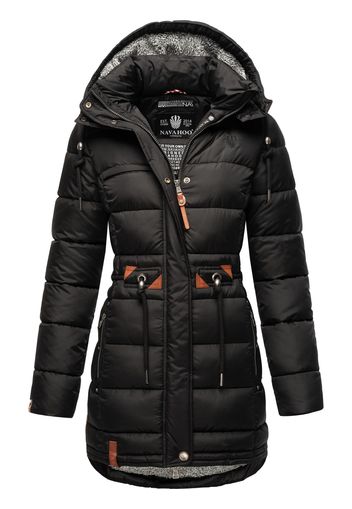 NAVAHOO Cappotto invernale 'Dalie'  nero / cognac