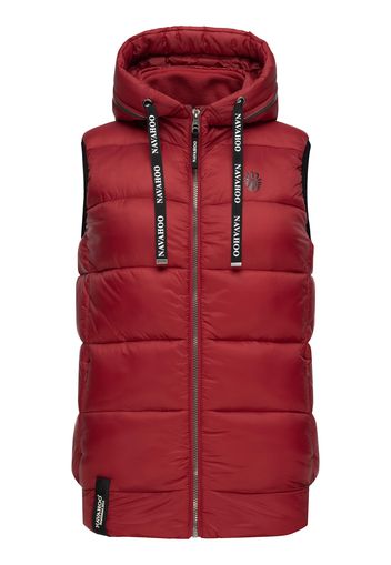 NAVAHOO Gilet 'Kassidy'  rosso ruggine / nero / bianco