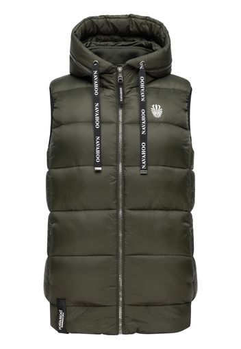 NAVAHOO Gilet 'Kassidy'  cachi / nero / bianco