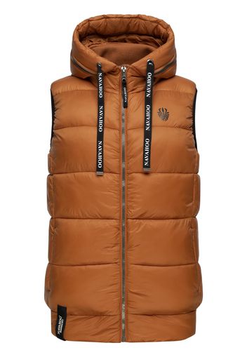 NAVAHOO Gilet 'Kassidy'  caramello / nero / bianco