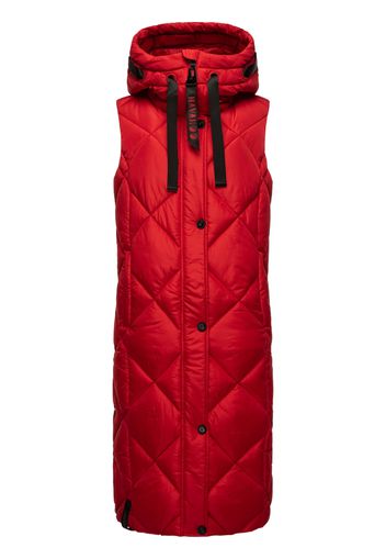 NAVAHOO Gilet 'Schnuckel'  rosso acceso / nero