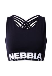 NEBBIA Reggiseno sportivo  nero / bianco