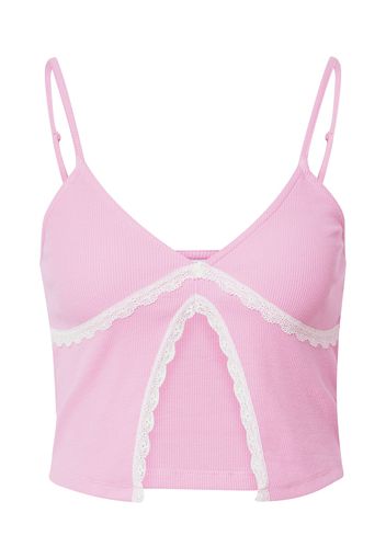 NEON & NYLON Top 'AZYM KENYA'  rosa / bianco