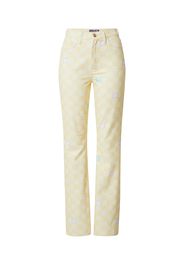 NEON & NYLON Pantaloni 'CRAY'  giallo chiaro / offwhite / turchese / lilla pastello