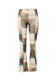 NEON & NYLON Pantaloni  offwhite / rosa antico / canna / grigio scuro