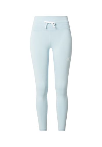 new balance Leggings  blu chiaro / bianco