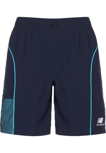 new balance Pantaloni 'Athletics Wind'  blu scuro / blu neon