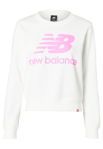 new balance Felpa  bianco / rosa chiaro