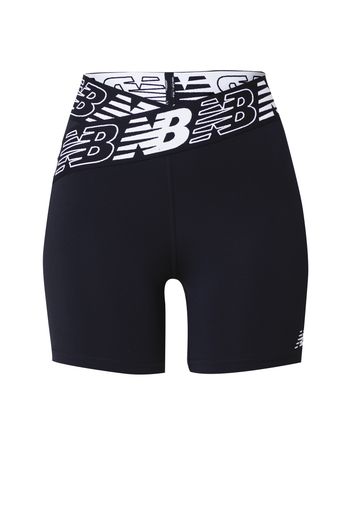 new balance Pantaloni sportivi  nero / bianco