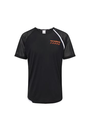 new balance Maglia funzionale 'Accelerate Pacer'  arancione / nero / bianco