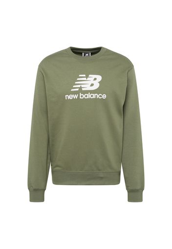 new balance Felpa  cachi / bianco