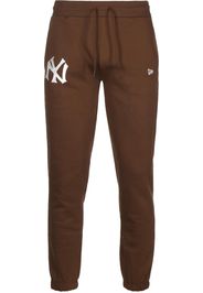NEW ERA Pantaloni 'Yankees'  marrone / bianco