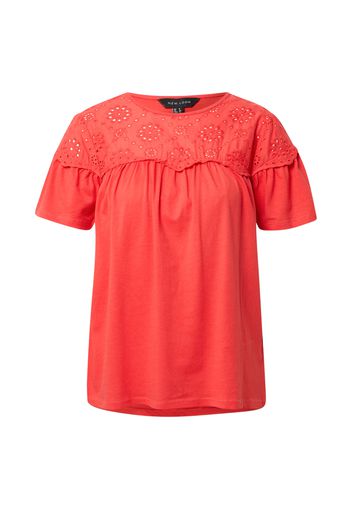 NEW LOOK Camicia da donna 'BRODERIE YOKE'  rosso