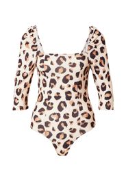 NEW LOOK Body a maglietta 'ANIM'  beige / marrone / nero