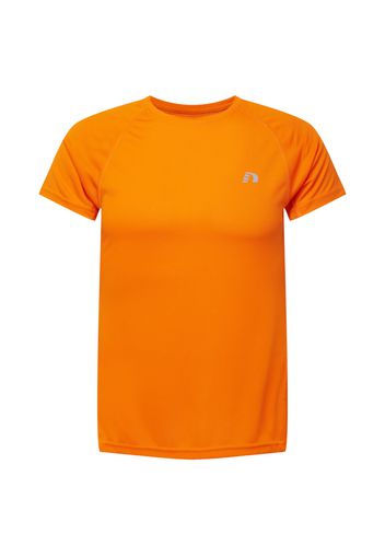 Newline Maglia funzionale  arancione neon / grigio fumo