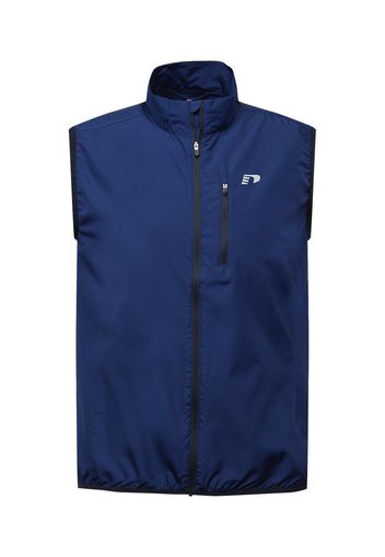 Newline Gilet sportivo  nero / blu scuro