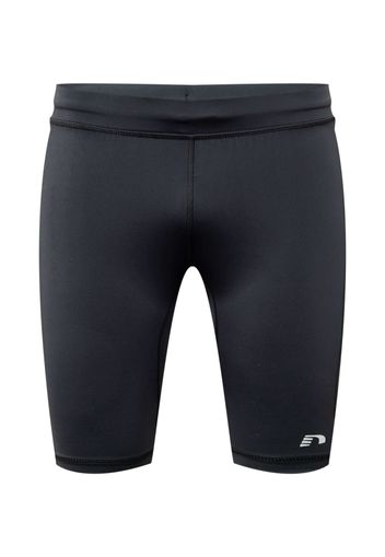 Newline Pantaloni sportivi  nero / grigio argento