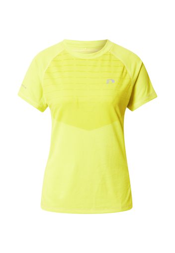 Newline Maglia funzionale 'LAKELAND'  giallo / limone / grigio chiaro