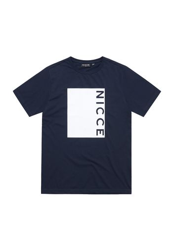 Nicce Maglietta  navy / bianco