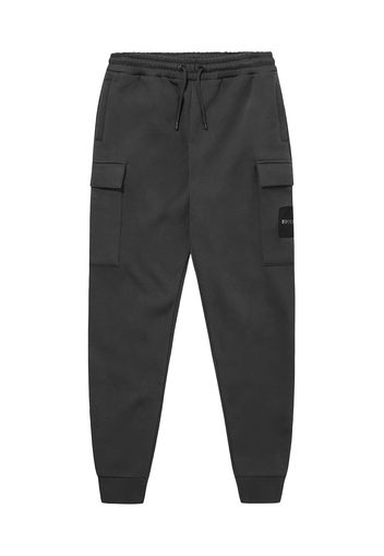 Nicce Pantaloni 'TETRAD'  antracite / nero / argento