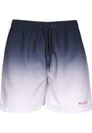 Nicce Pantaloncini da surf  blu scuro / rosso / bianco