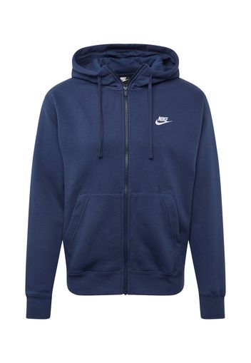 Nike Sportswear Giacca di felpa  blu scuro / bianco