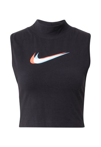 Nike Sportswear Top  nero / arancione / bianco