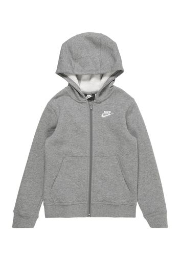 Nike Sportswear Giacca di felpa  bianco / grigio